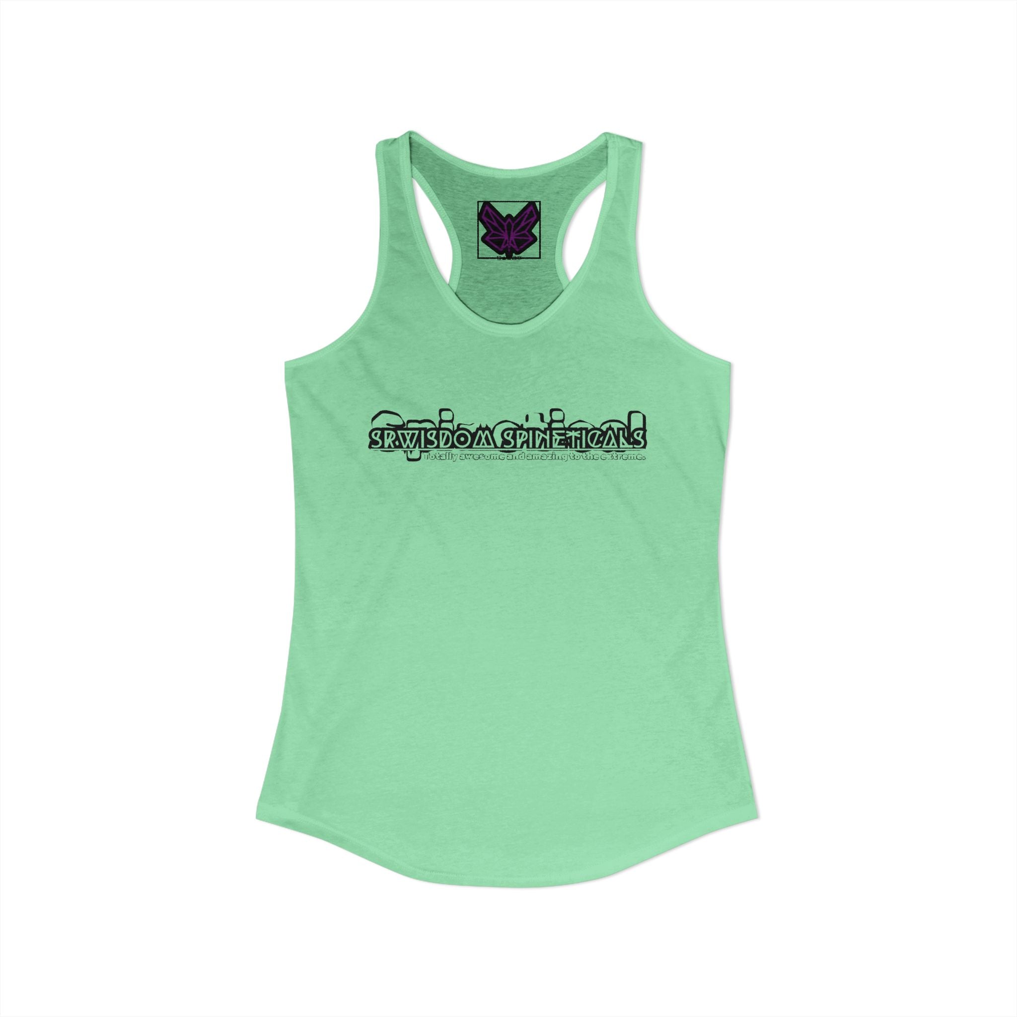 SRWisdom Women's Ideal Racerback Tank [Spinetical 0-1-0]
