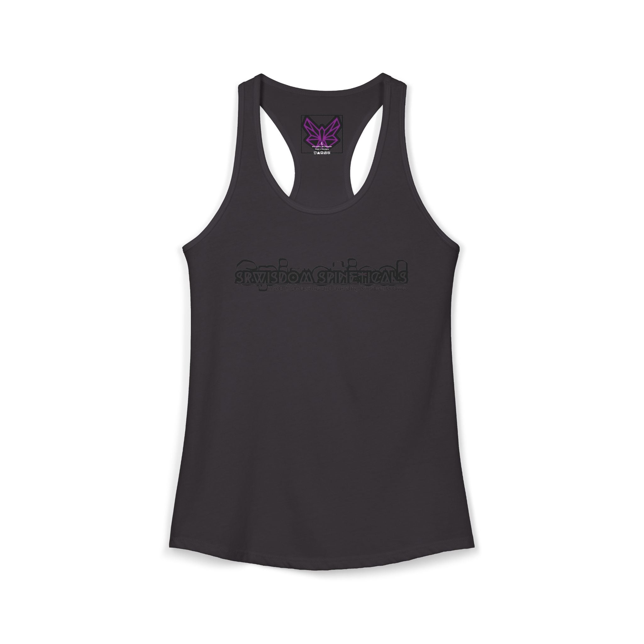 SRWisdom Women's Ideal Racerback Tank [Spinetical 0-1-0]