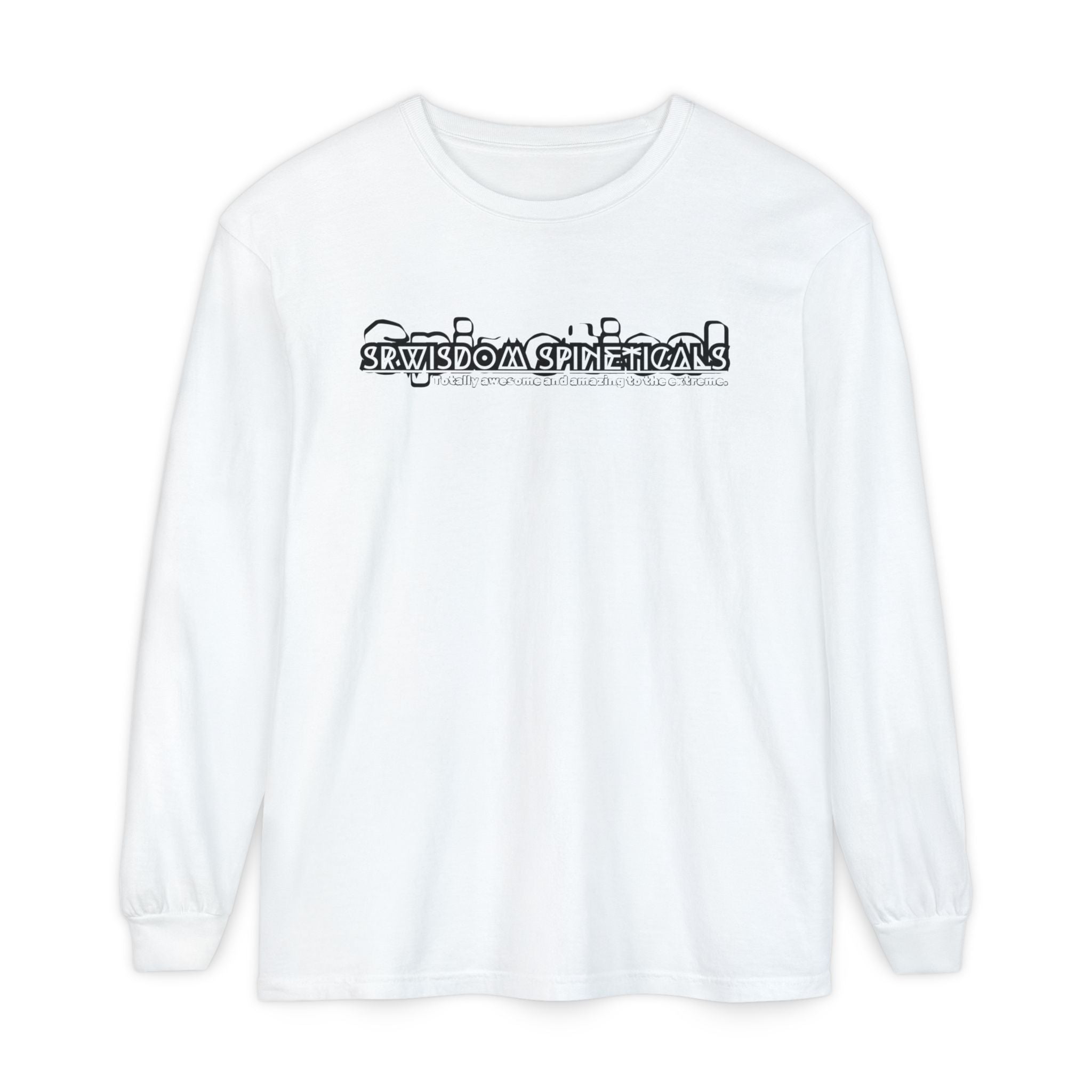 SRWisdom Unisex Garment-dyed Long Sleeve T-Shirt [Spinetical]