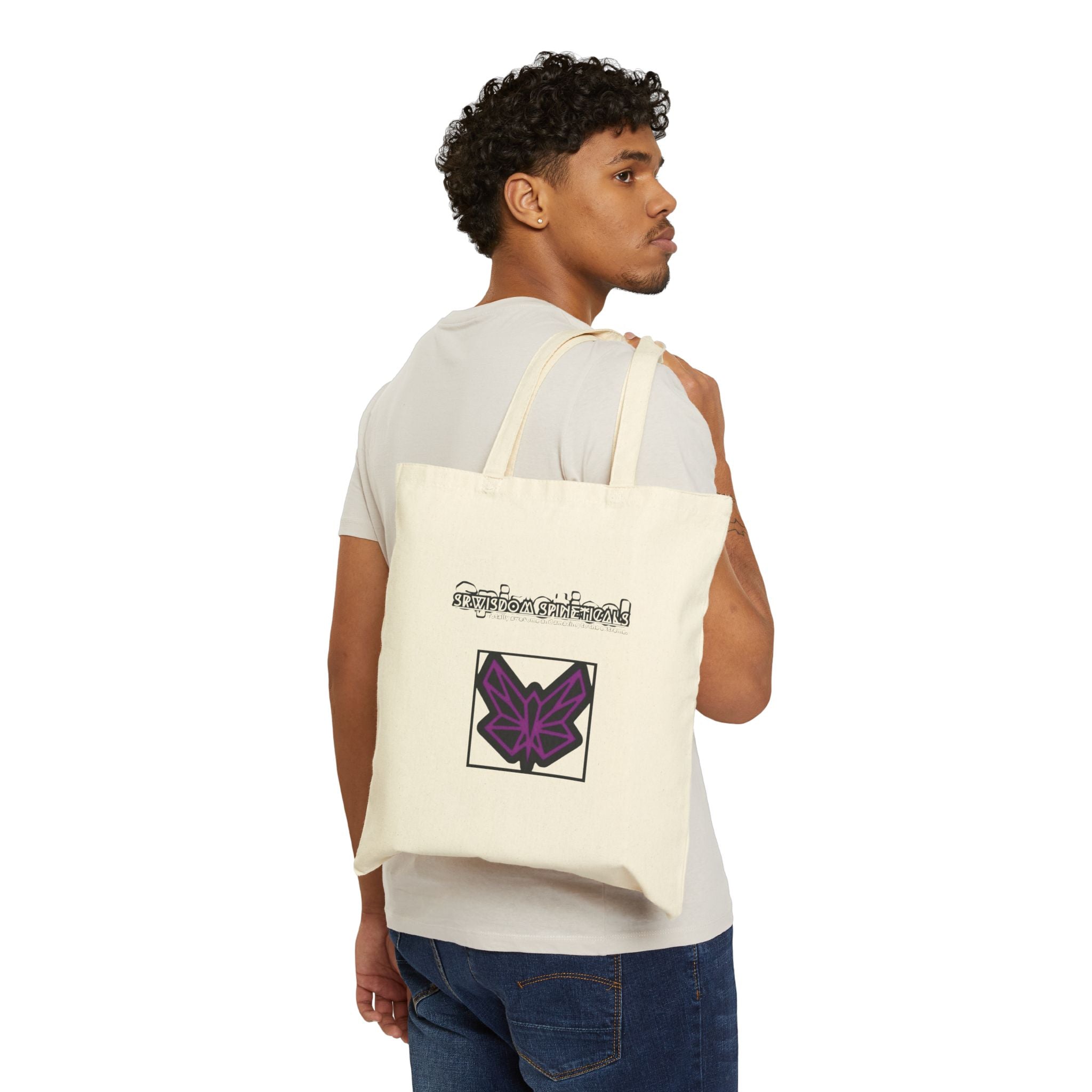 SRWisdom Cotton Canvas Tote Bag [Spinetical 0-1-0]