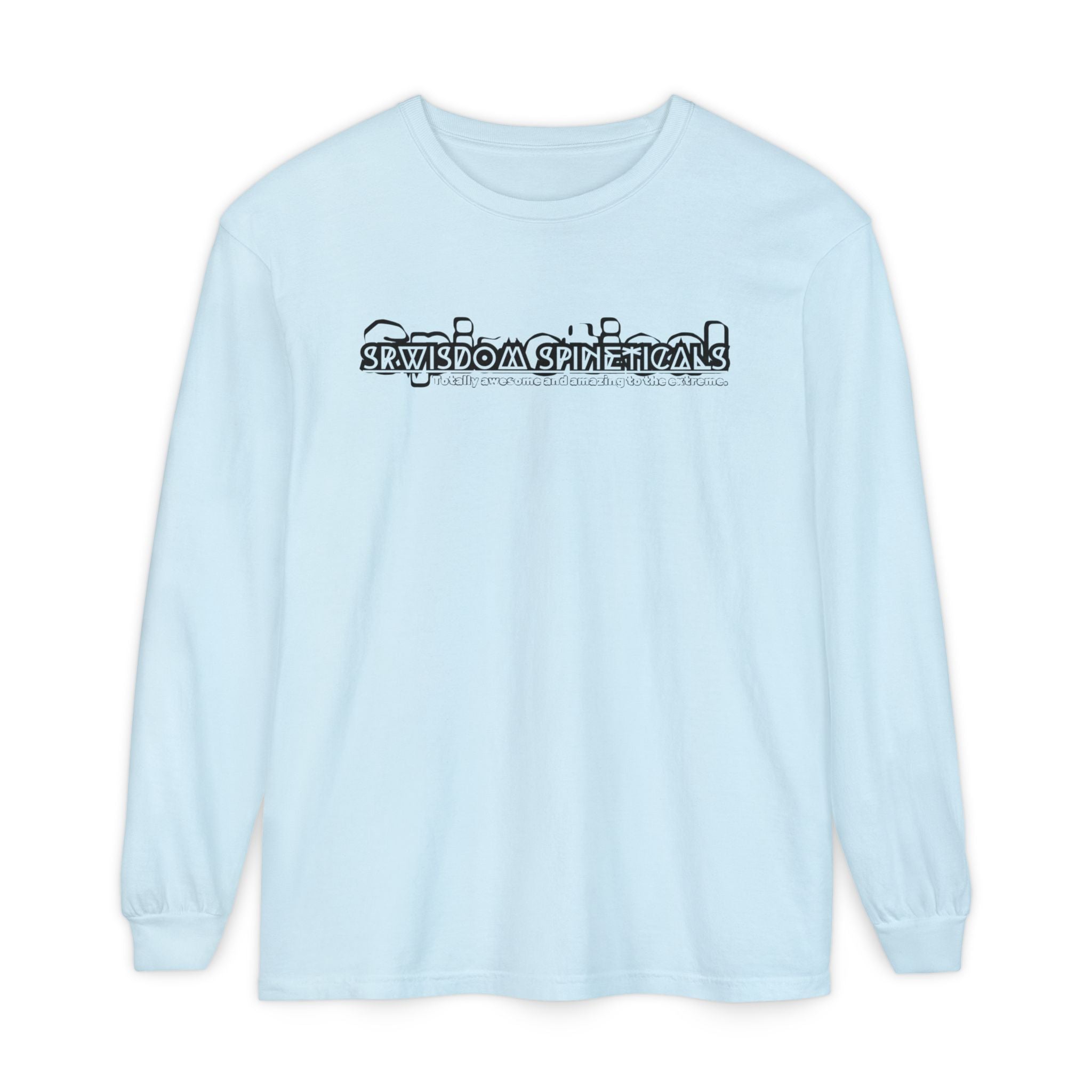 SRWisdom Unisex Garment-dyed Long Sleeve T-Shirt [Spinetical]