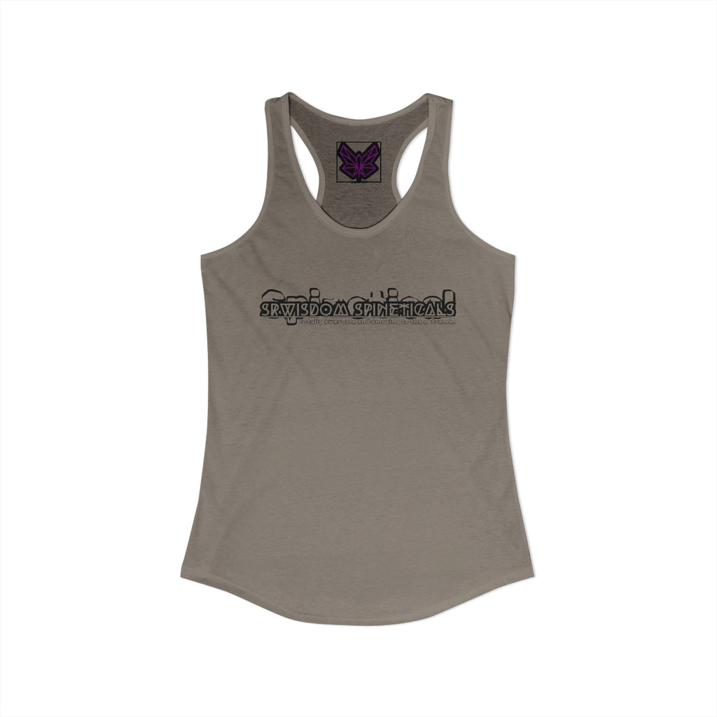 SRWisdom Women's Ideal Racerback Tank [Spinetical 0-1-0]