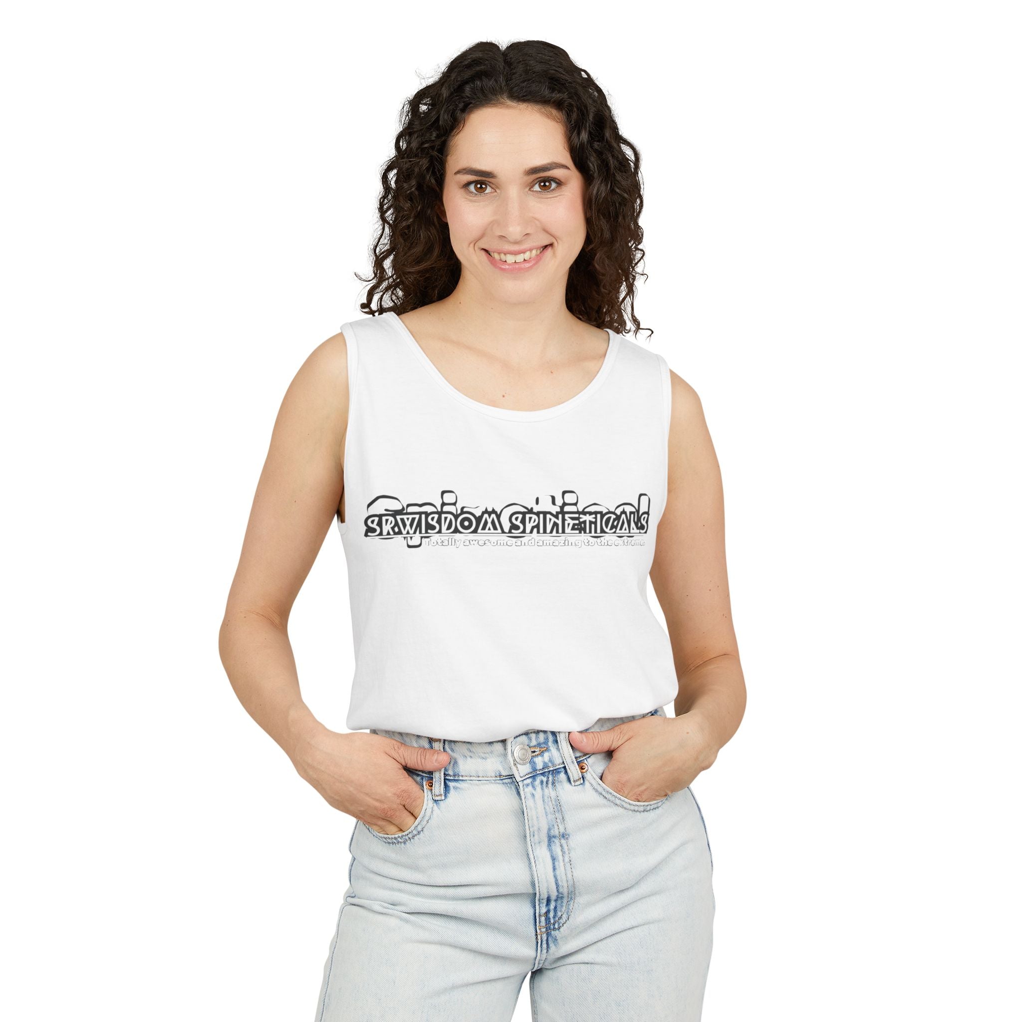 SRWisdom Unisex Garment-Dyed Tank Top [Spinetical]