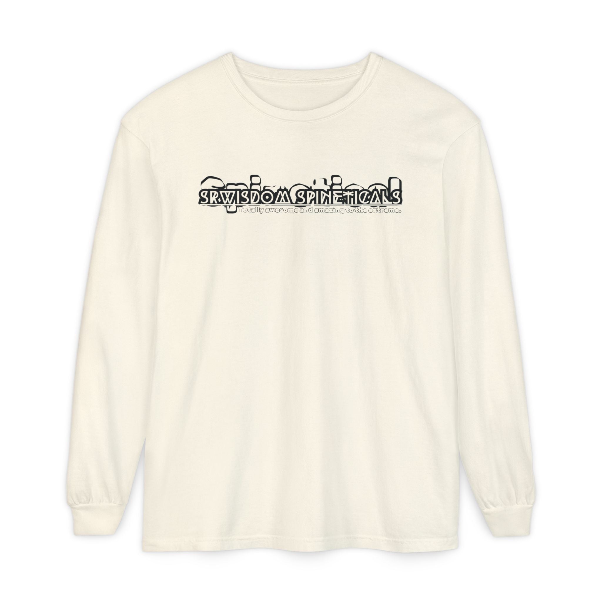 SRWisdom Unisex Garment-dyed Long Sleeve T-Shirt [Spinetical]