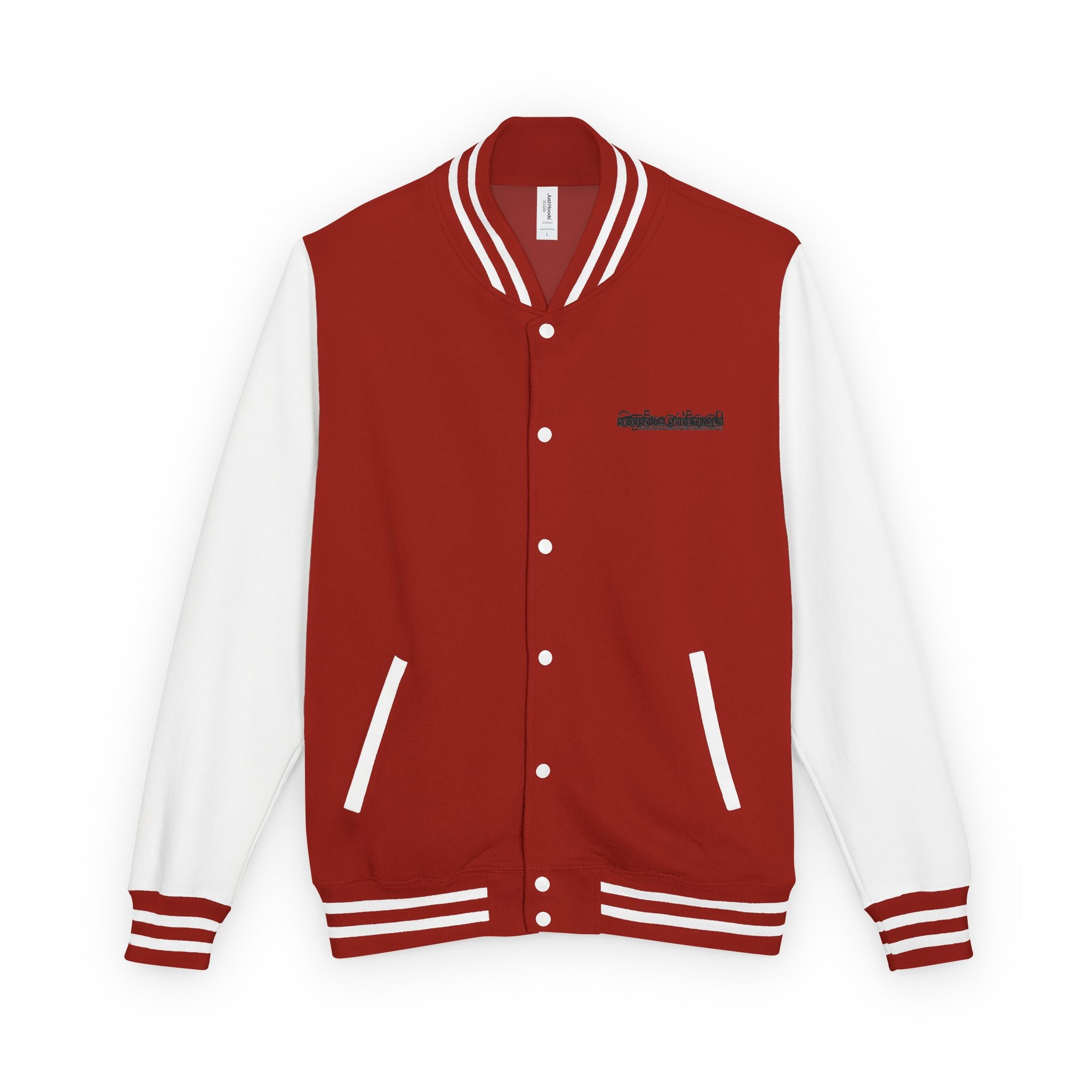 SRWisdom Unisex Heavyweight Letterman Jacket [Spinetical 0-1-0]
