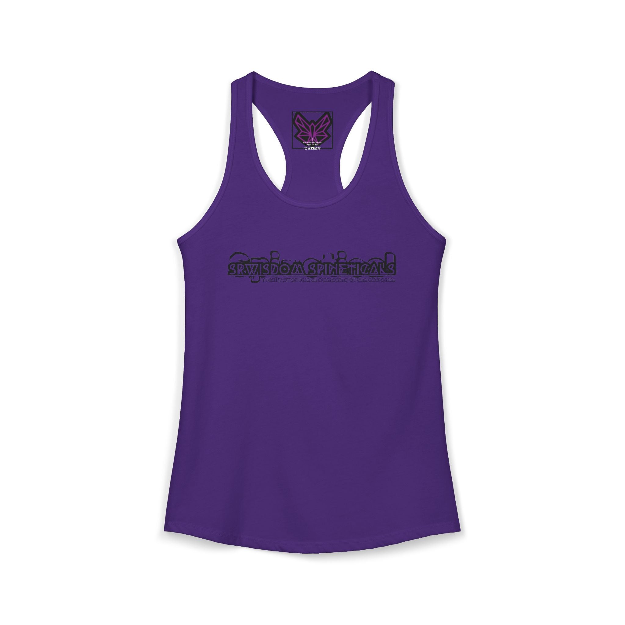 SRWisdom Women's Ideal Racerback Tank [Spinetical 0-1-0]