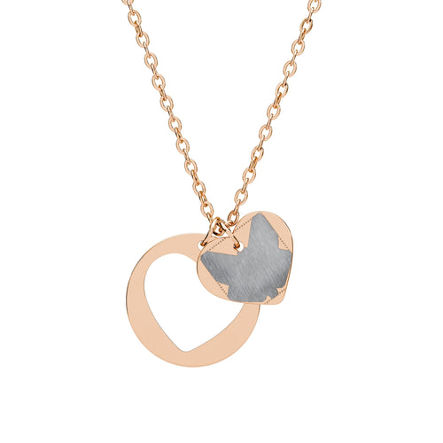 Heart Cutout Necklace (Engraving)-(SS1) by SRWisdom