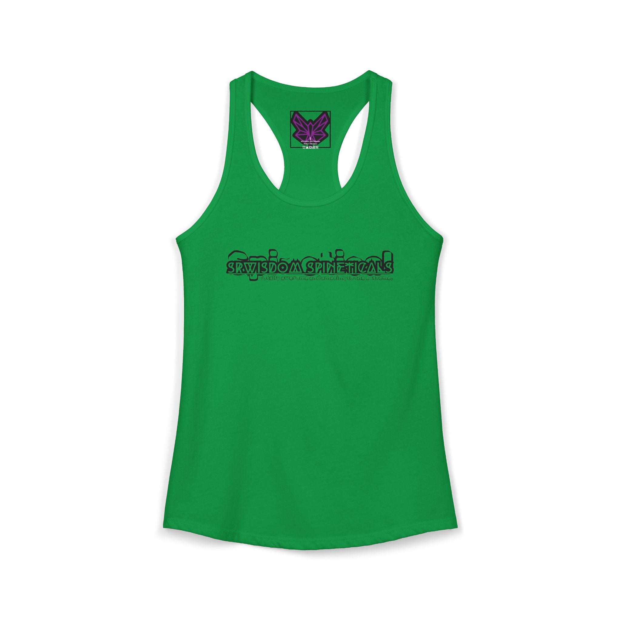 SRWisdom Women's Ideal Racerback Tank [Spinetical 0-1-0]