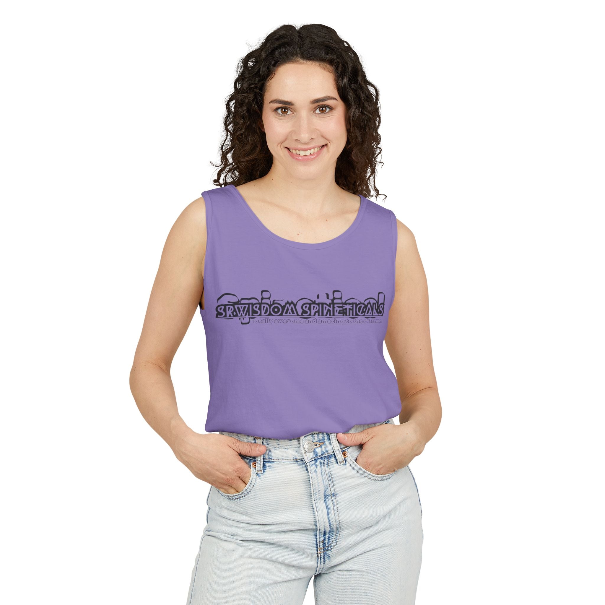 SRWisdom Unisex Garment-Dyed Tank Top [Spinetical]