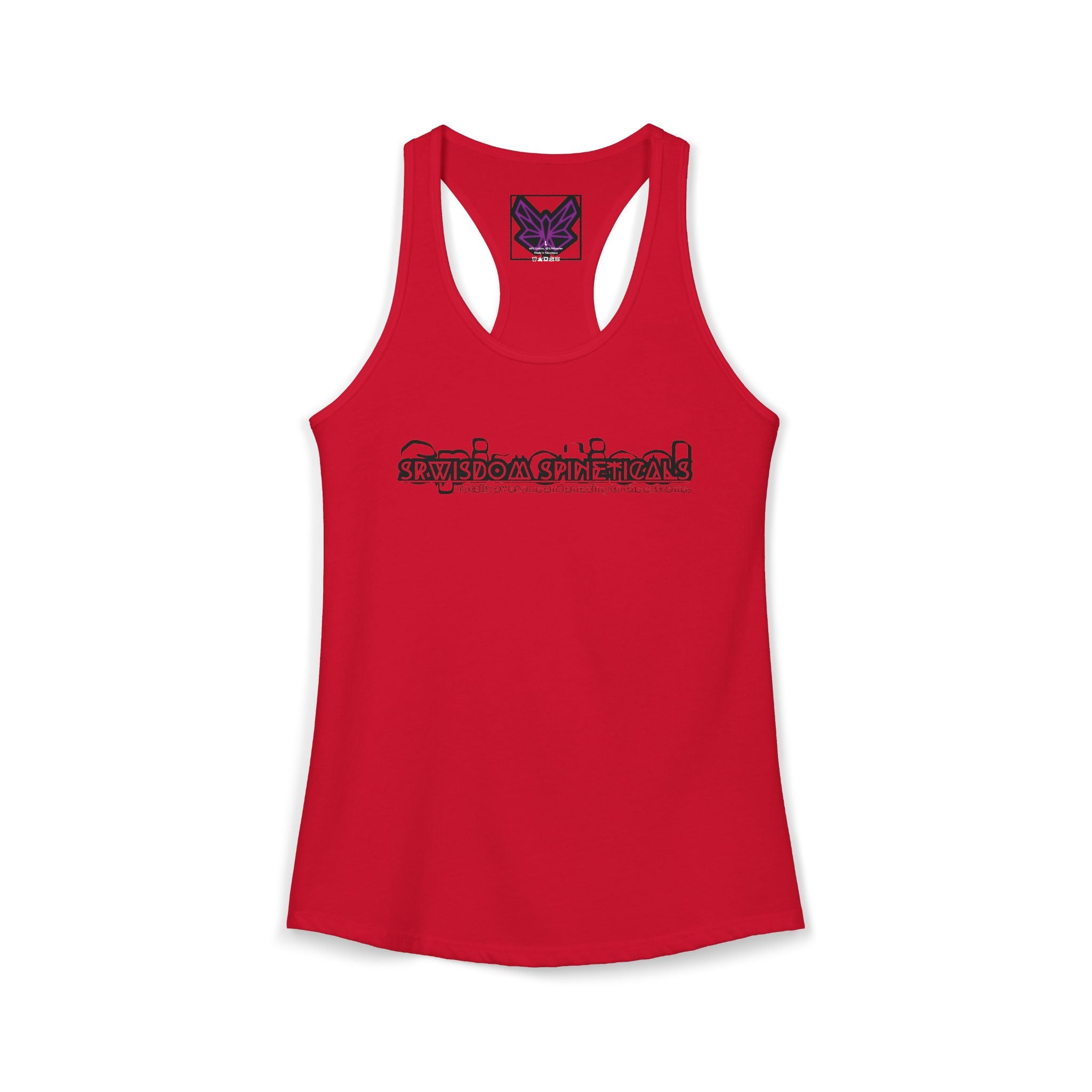 SRWisdom Women's Ideal Racerback Tank [Spinetical 0-1-0]