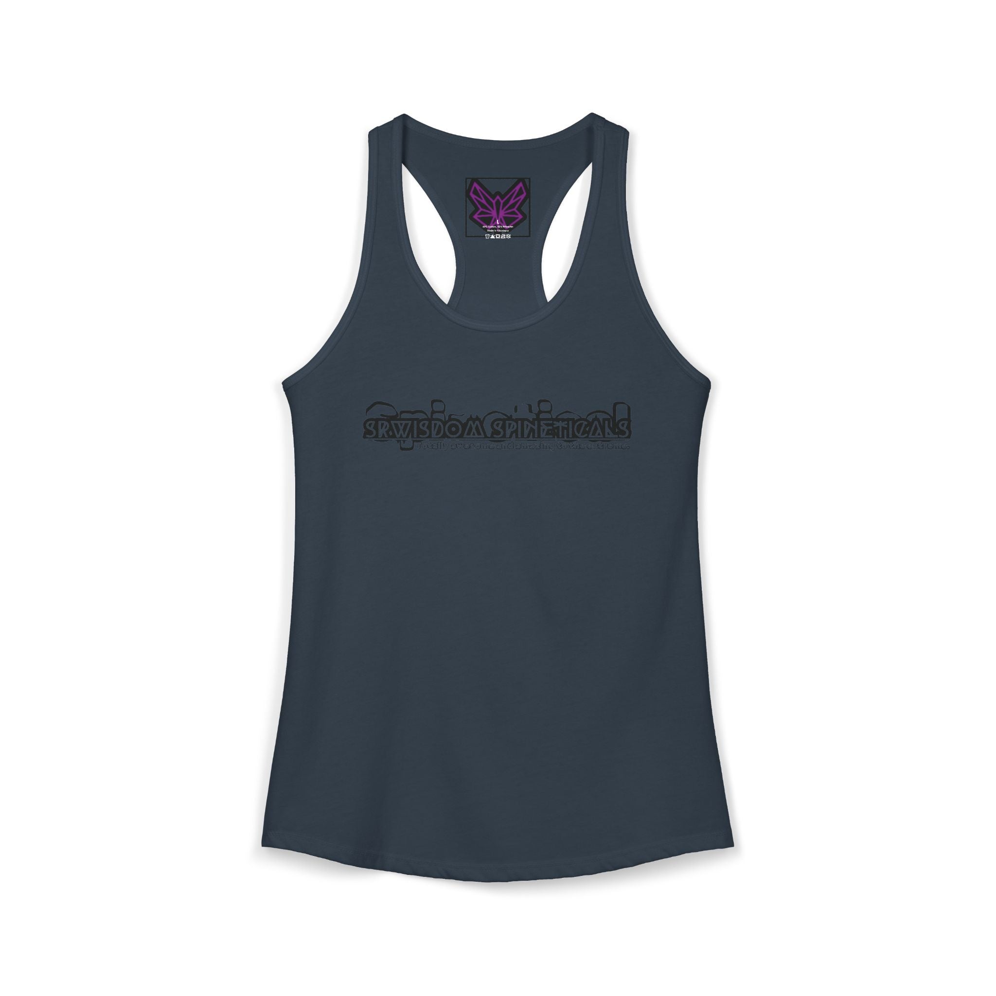 SRWisdom Women's Ideal Racerback Tank [Spinetical 0-1-0]