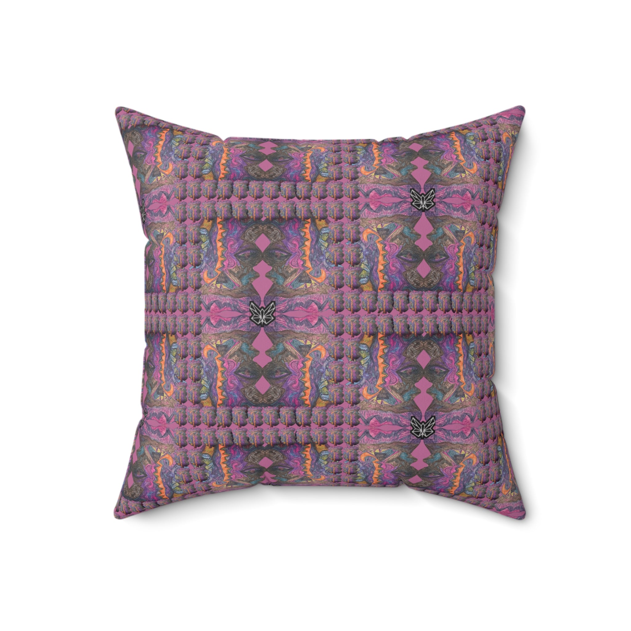 SRWisdom Spun Polyester Square Pillow-S1.1-2.1