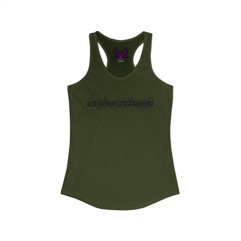 SRWisdom Women's Ideal Racerback Tank [Spinetical 0-1-0]
