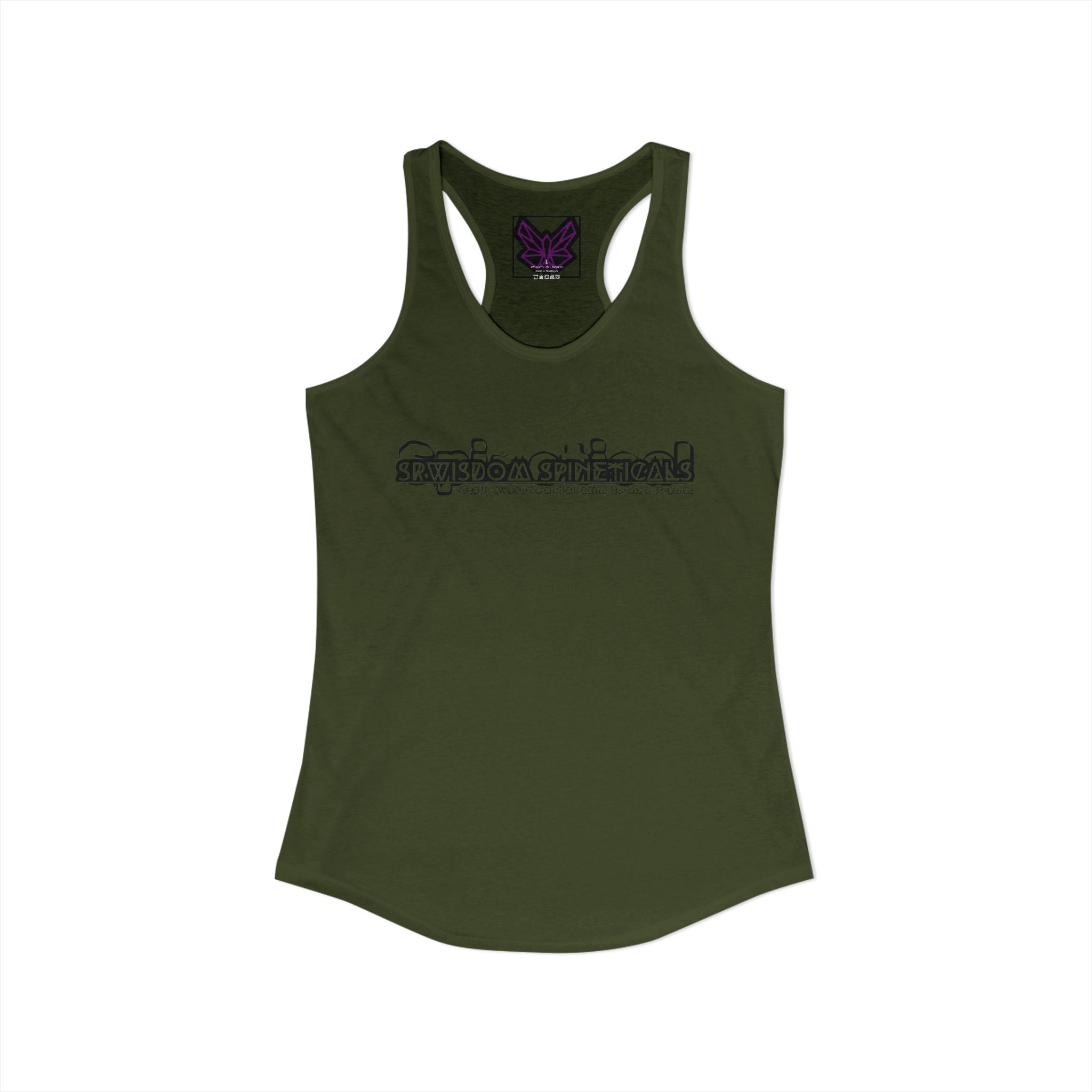 SRWisdom Women's Ideal Racerback Tank [Spinetical 0-1-0]