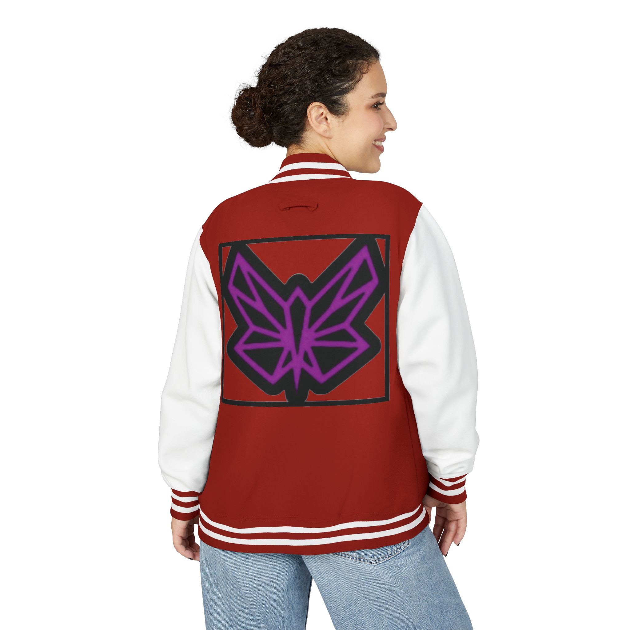 SRWisdom Unisex Heavyweight Letterman Jacket [Spinetical 0-1-0]
