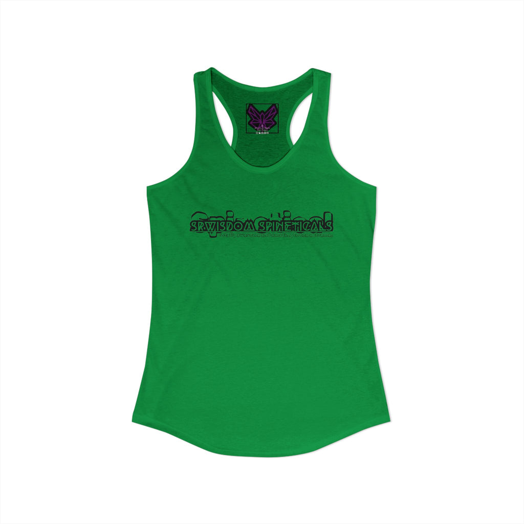 SRWisdom Women's Ideal Racerback Tank [Spinetical 0-1-0]