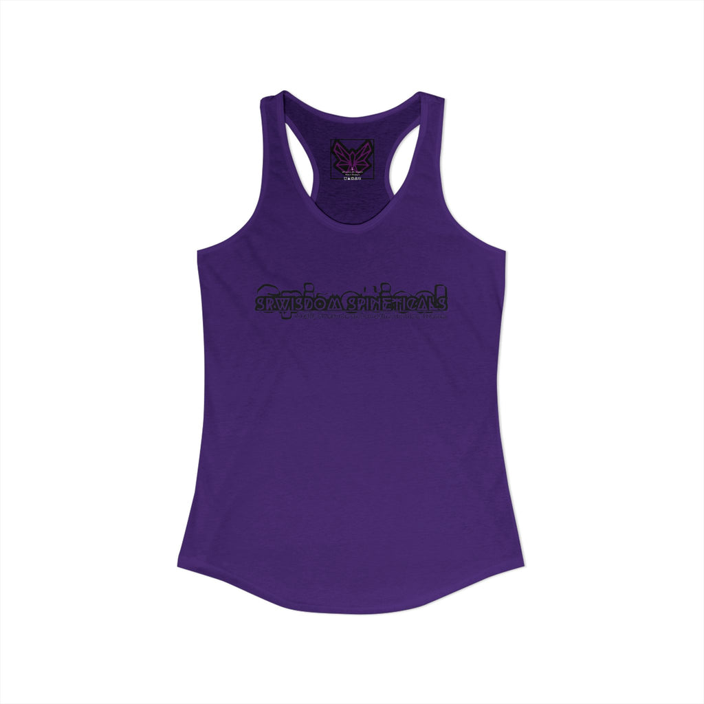 SRWisdom Women's Ideal Racerback Tank [Spinetical 0-1-0]