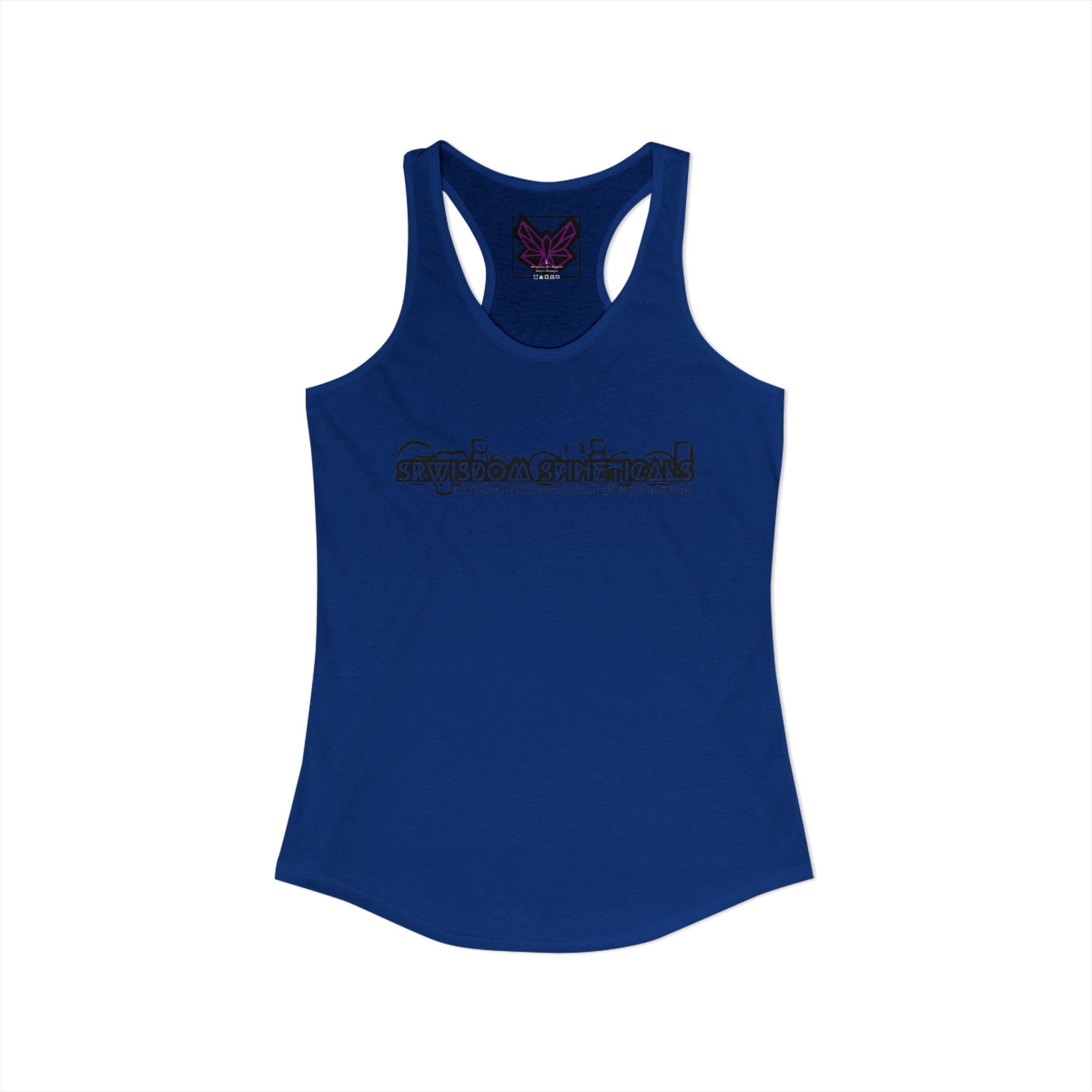 SRWisdom Women's Ideal Racerback Tank [Spinetical 0-1-0]