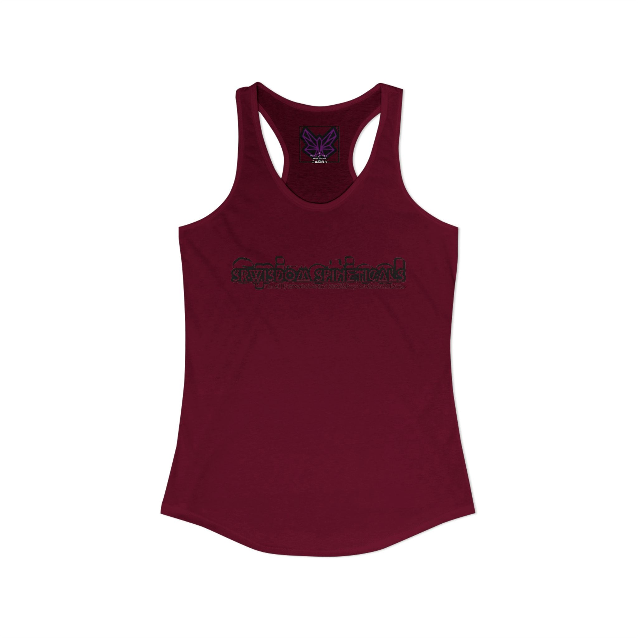 SRWisdom Women's Ideal Racerback Tank [Spinetical 0-1-0]