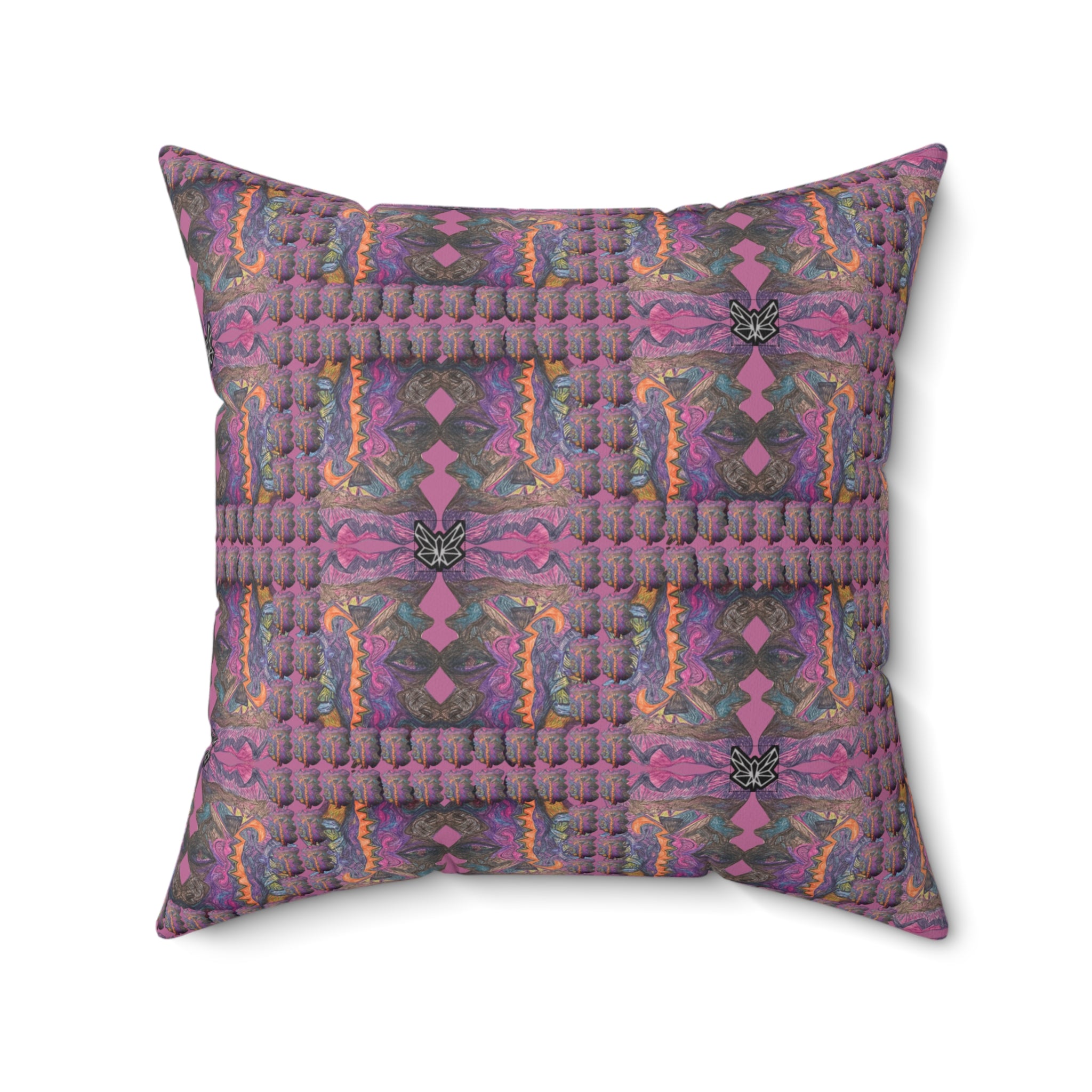 SRWisdom Spun Polyester Square Pillow-S1.1-2.1