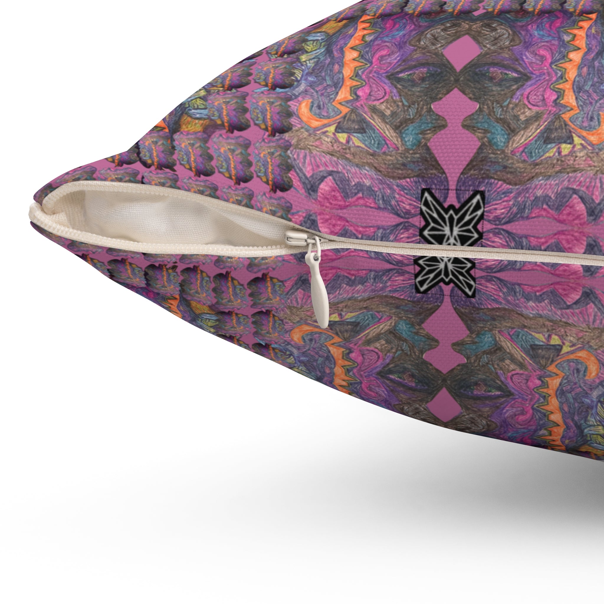 SRWisdom Spun Polyester Square Pillow-S1.1-2.1