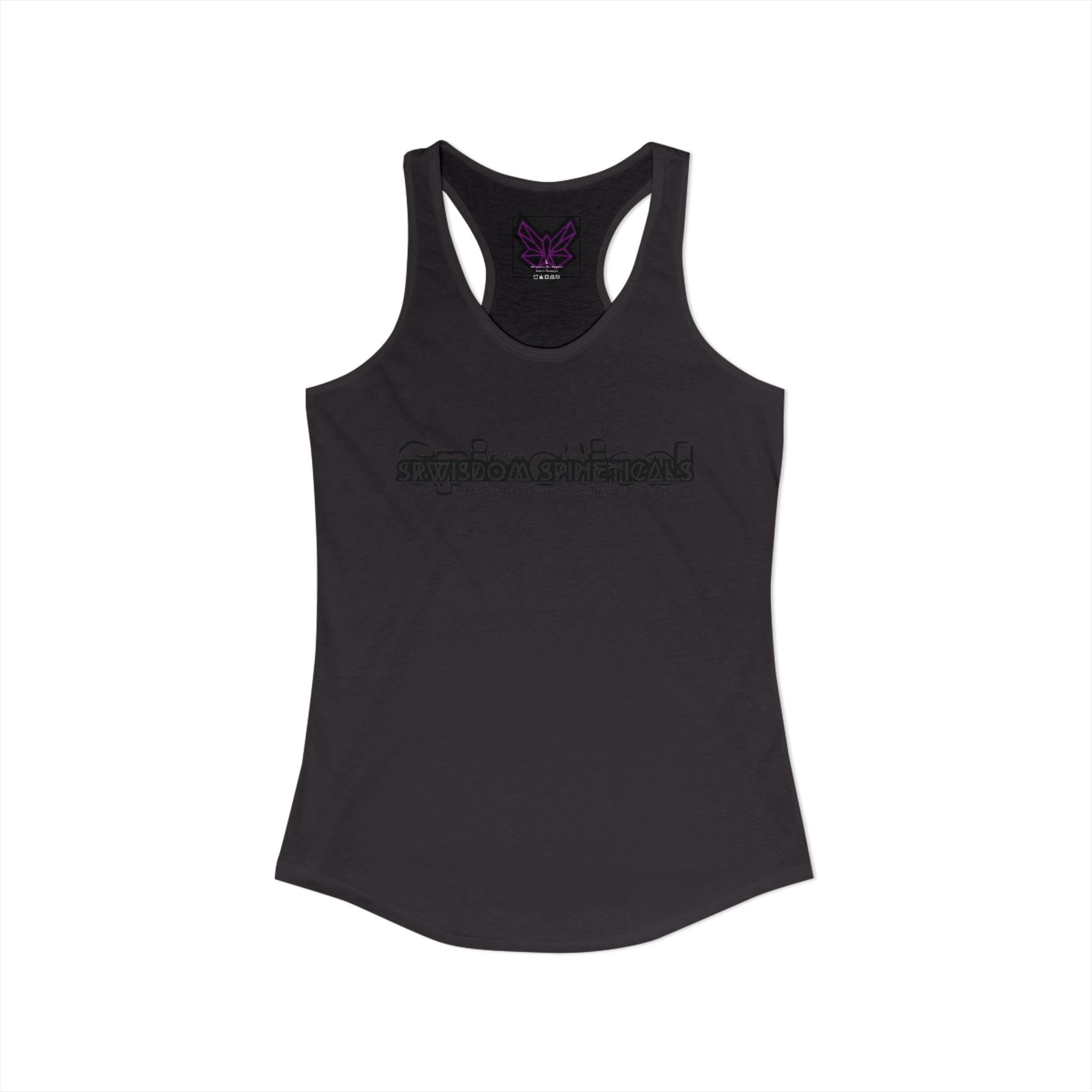 SRWisdom Women's Ideal Racerback Tank [Spinetical 0-1-0]