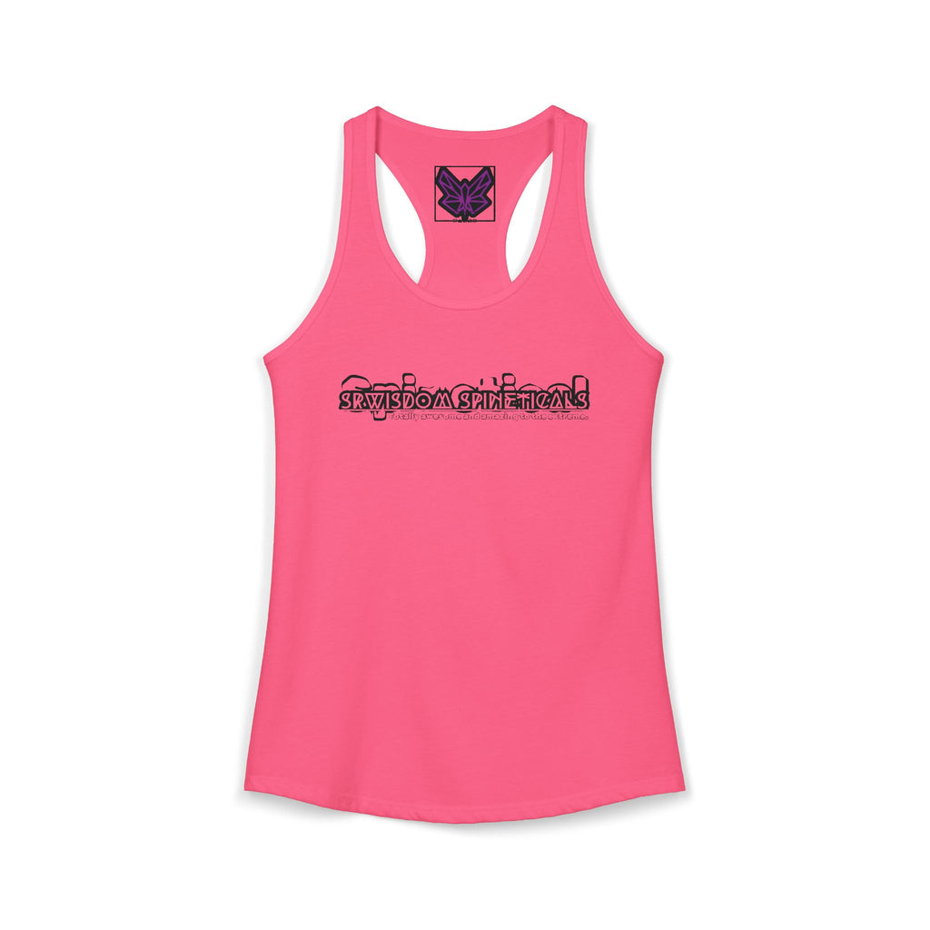 SRWisdom Women's Ideal Racerback Tank [Spinetical 0-1-0]