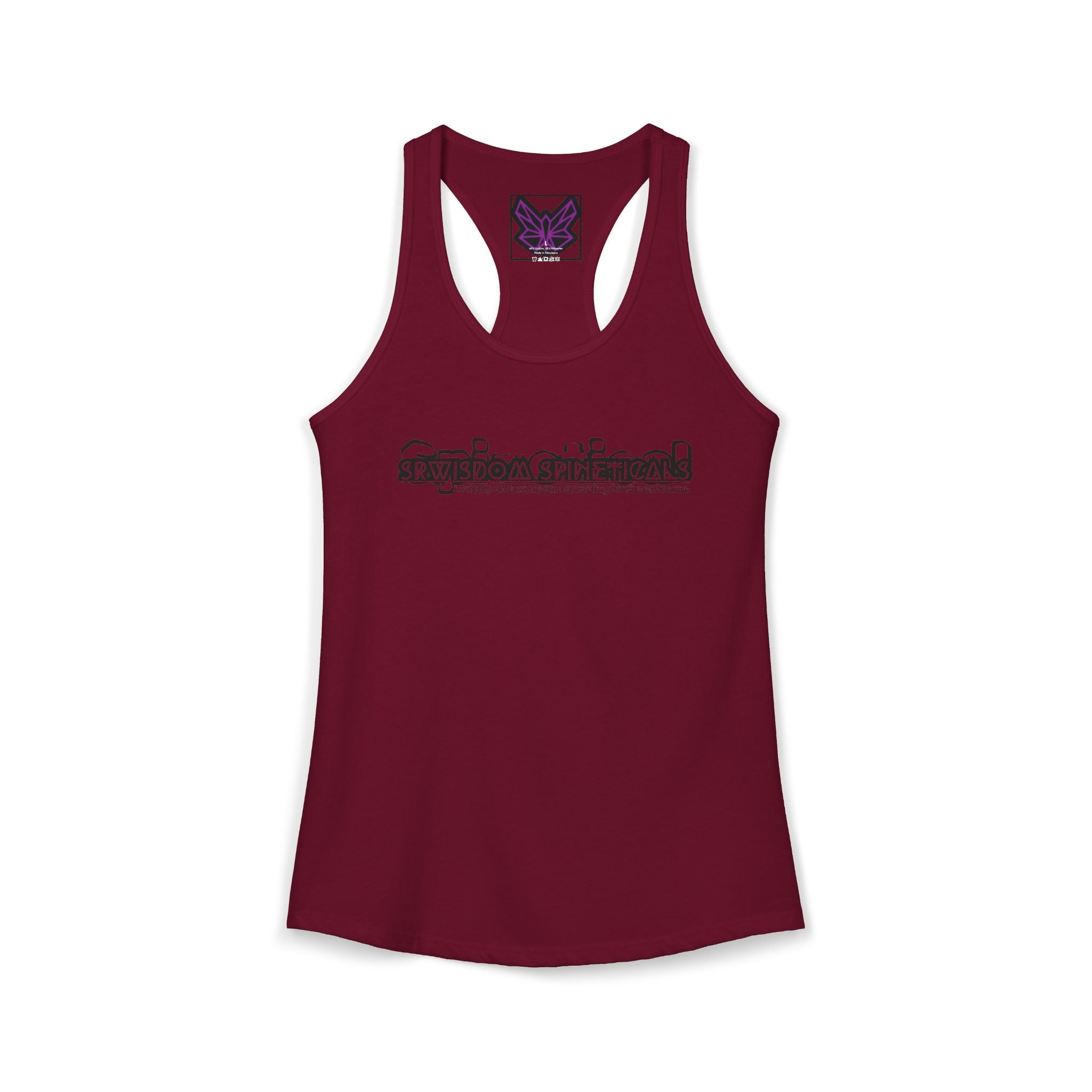 SRWisdom Women's Ideal Racerback Tank [Spinetical 0-1-0]