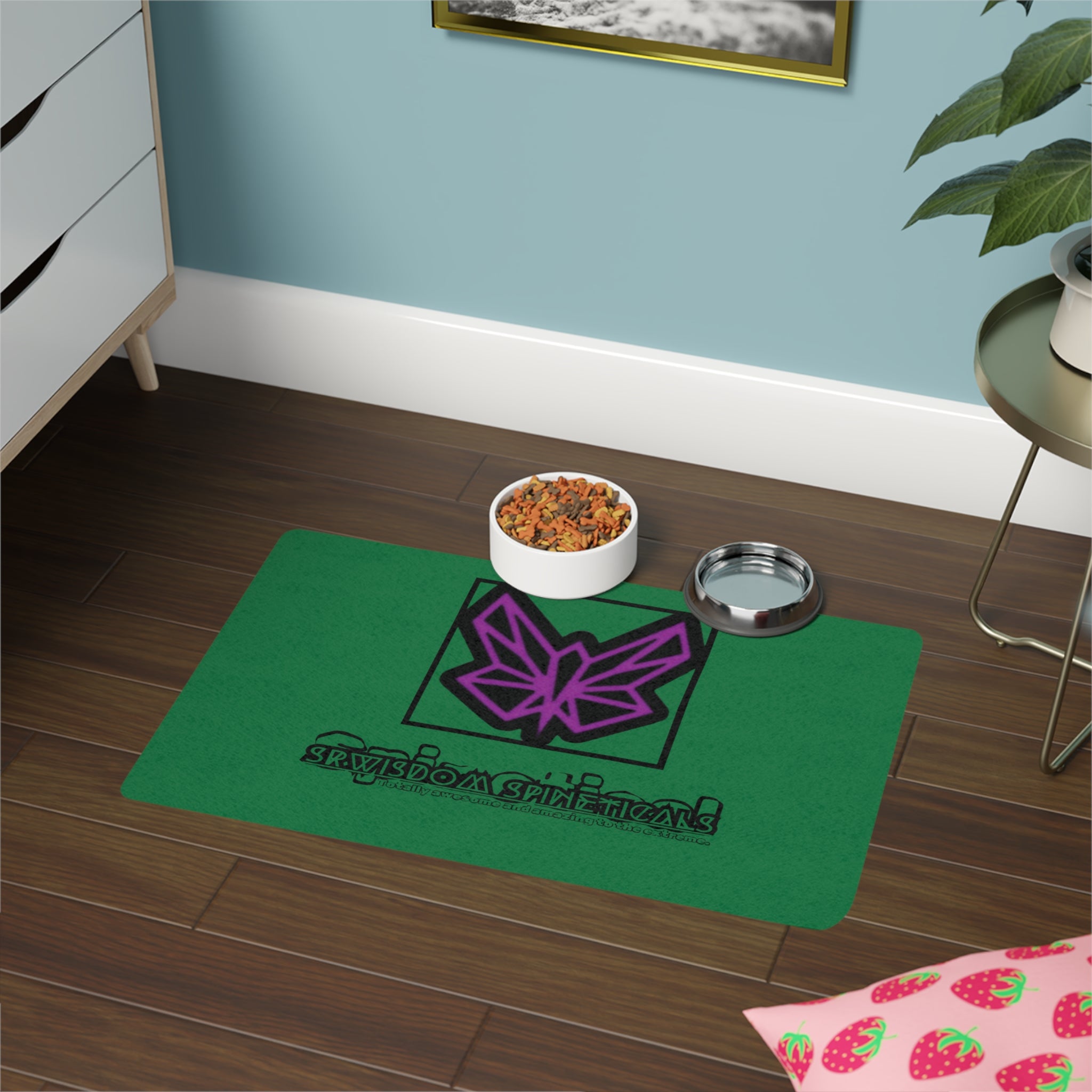 SRWisdom Pet Food Mat (12x18) [Spinetical 0-1-0]