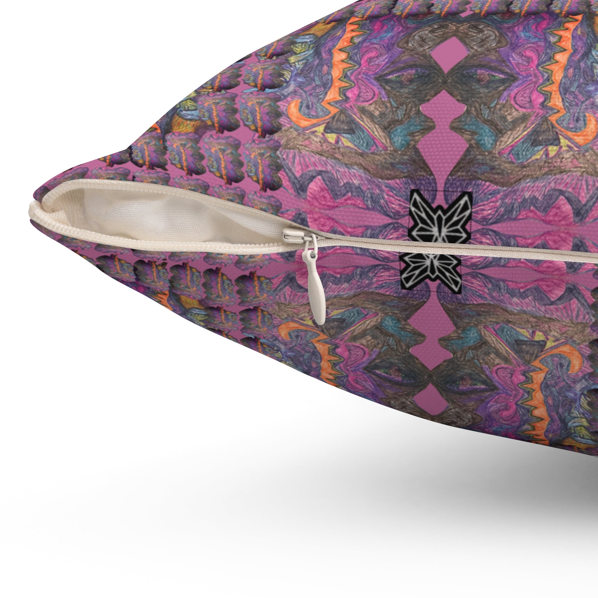 SRWisdom Spun Polyester Square Pillow-S1.1-2.1